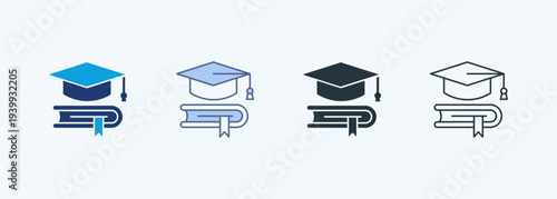 Education Icon Multiple Style