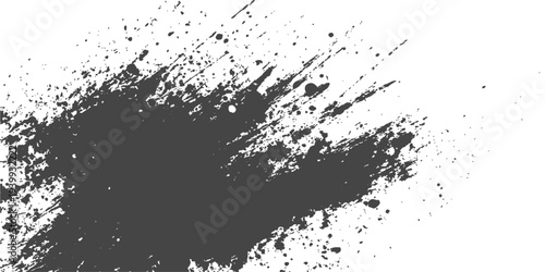 Abstract a gritty, textured splash of ink creates a dramatic effect. This artful splat embodies the raw beauty of chance and the power of creative expression. 