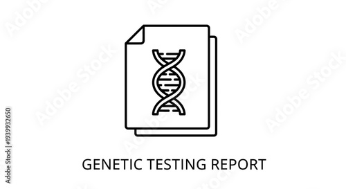 DNA Genetic Testing Report Document Icon