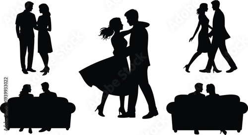 Colorful Pop Art Lip Prints Collection, Diverse Lipstick Smacker Marks Set on Black Background, Fashion Beauty Cosmetics Design Elements