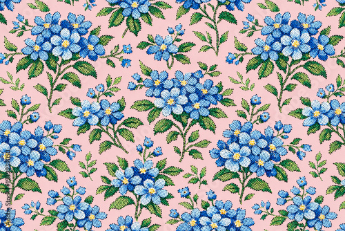 seamless pattern with flowers