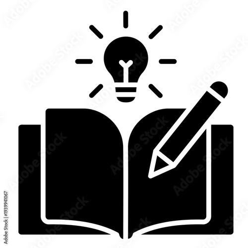  Creative Writing Glyph Icon