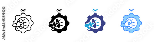 Digital Marketing icon set multiple style collection