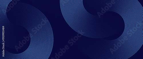 Abstract blue glowing geometric lines modern shiny blue circle lines pattern. Suit for cover, banner, brochure, flayer. blue background.