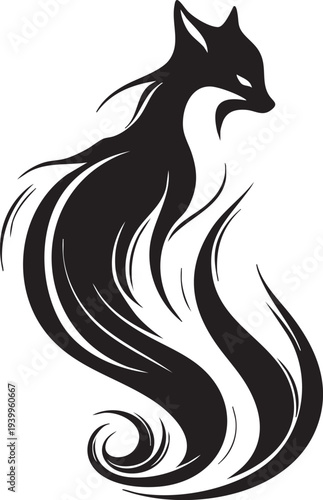 Frontal wolf head illustration with sharp fur patterns and intense gaze for sports team logo design