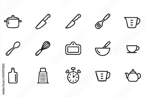 Hygiene Product Icons with Toilet Paper Tissue and Cleaning Supplies