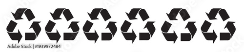  clean design featuring a prominent recycle symbol set