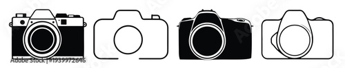 camera icon illustration photo camera sign and symbol