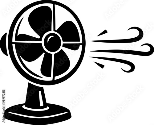 fan of air vector design 
