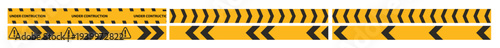 caution tape set of yellow warning ribbons abstract warning