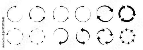 set of arrows that are moving in different directions