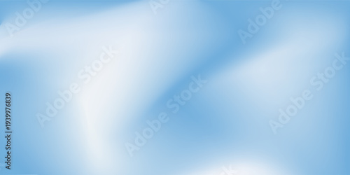 Beautiful Flowing Summer Color Abstract Background. Sky blue and cream gradient mesh background. Refreshing abstraction artwork. Vector Illustration.