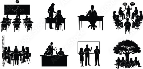 Mega collection of travel and vacation silhouettes featuring mountain hiking tropical beach island city landmarks family road trip and hot air balloon adventure design projects.