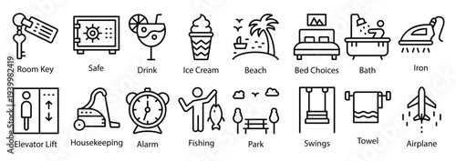 pack of travel and tourism line vector icons