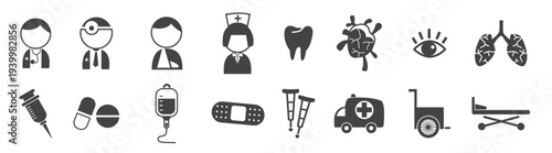 Medical Icons set illustration
