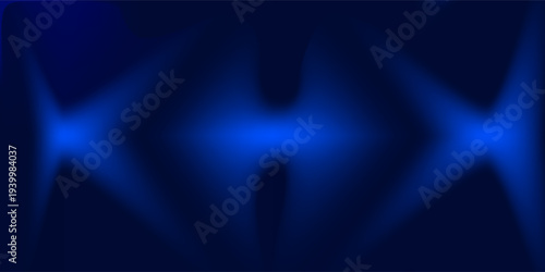Deep blue ocean gradient wallpaper. Abstract deep dark navy underwater background. Night sky and deep water surface design. Blur sea backdrop for presentation, brochure, poster, banner. Vector
