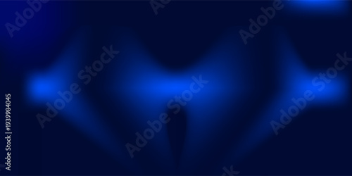 Deep blue ocean gradient wallpaper. Abstract deep dark navy underwater background. Night sky and deep water surface design. Blur sea backdrop for presentation, brochure, poster, banner. Vector