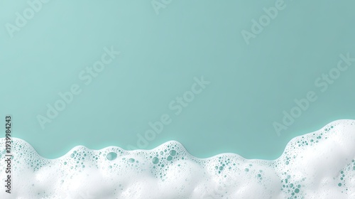 Face cleansing mousse of shampoo foam texture