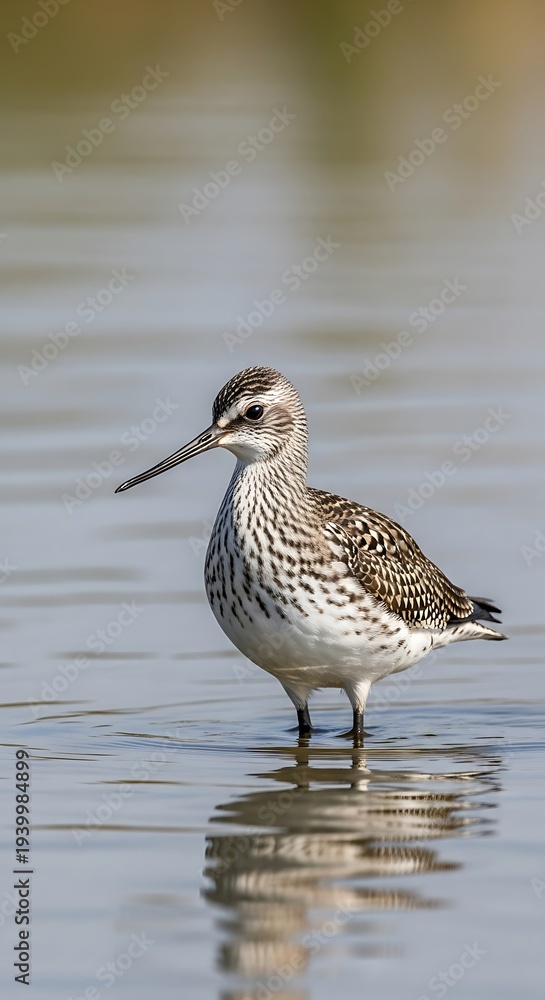 Obraz premium Shorebird in Water.
