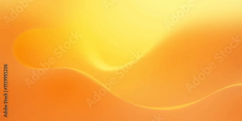 An abstract orange background illustration features golden yellow gradient waves and curved lines to create a dynamic light texture design with a summer energy effect