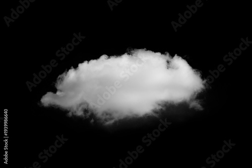 White clouds against a black background.
