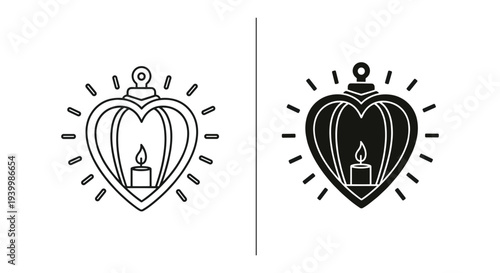 Sacred Heart of Jesus icon, religious symbol