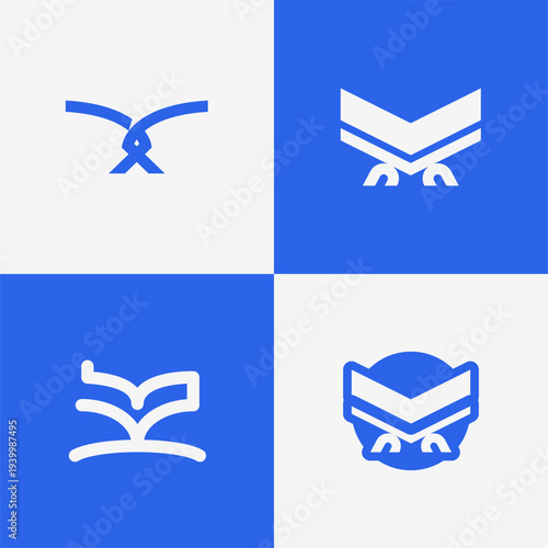Minimalist Quran Logo Bundle Modern Islamic Book Religion Education Brand Identity Clean Vector Set