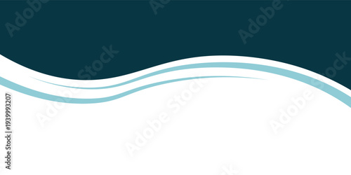Abstract wave footers background illustration modern