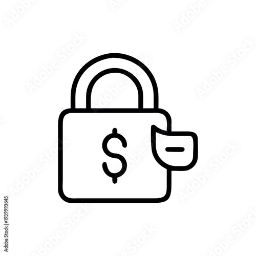 lock icon vector illustration