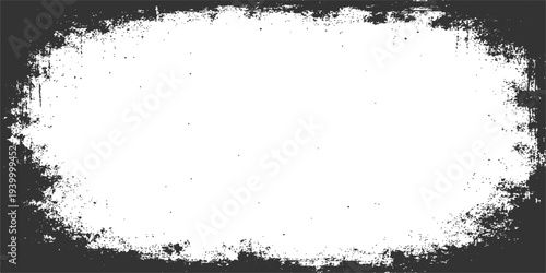 Abstract a grunge-style frame with a distressed, textured border. a versatile visual element suitable for various design projects, evokes a sense of age and artistic flair.