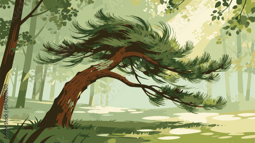 vector illustration of a tree