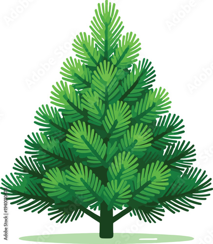 Green christmas tree