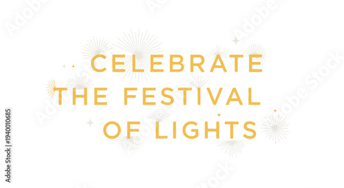 Festival of Lights celebration vector illustration