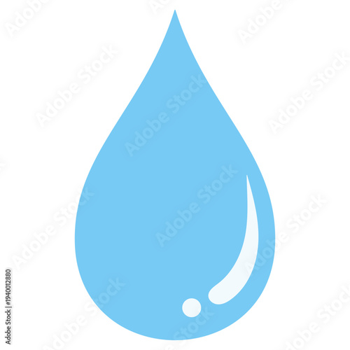 シンプルな雫のイラスト