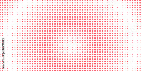 half tone radial pattern red background vector10