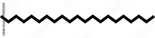 Tableau sur toile Zigzag Line Divider Design