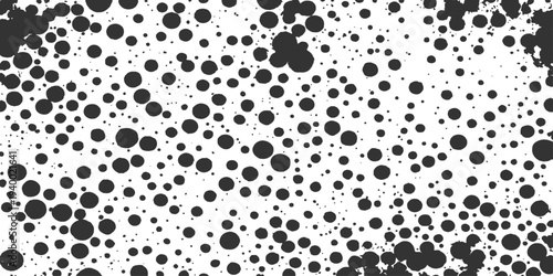 Abstract a dynamic visual representation of an abstract black dot patterns on display, creating depth and a sense of movement.