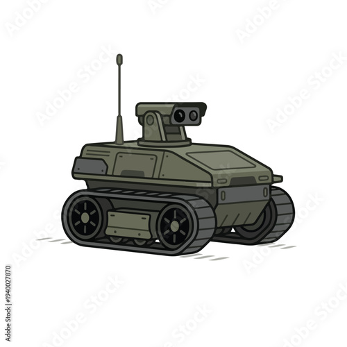 flat vector land war vehicles 05