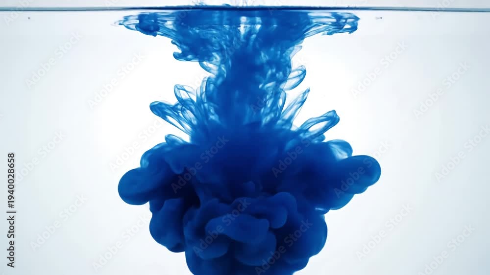 custom made wallpaper toronto digitalGreen Screen blue ink dropped in water on white background scene 2 with distortion, overlay, glitch, static noise, scan lines black background, 4k animated video loop