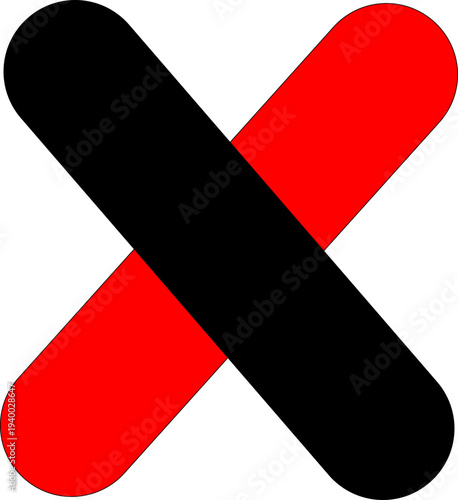 Cancel, Remove, and Reject Icon Set for UI/UX Design - Flat Vector Symbols