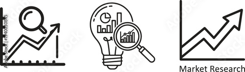 Data Analytics and Performance Growth Icons