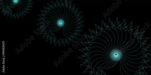 Abstract floral vector background with gradient colors