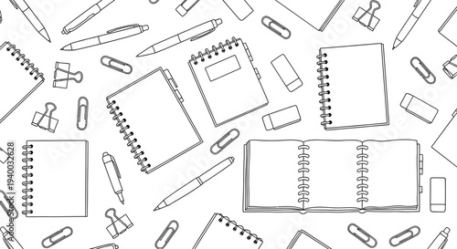 Abstract Maze Labyrinth Seamless Pattern Line Art on White Background.Intricate Linear Pathways with Complex Solving Routes. Cognitive Puzzle Editorial.