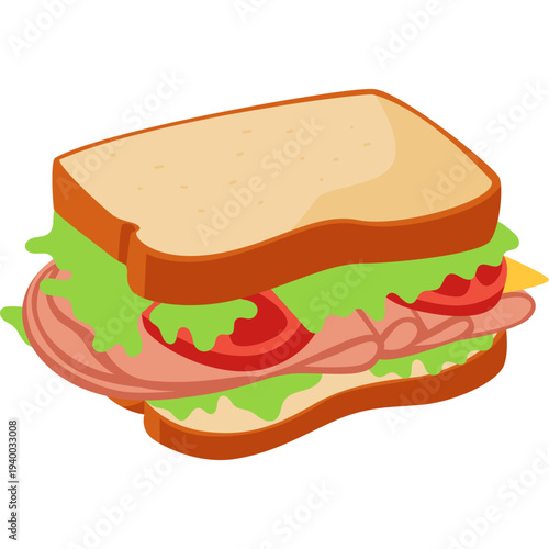 Sandwich Vector Illustration
