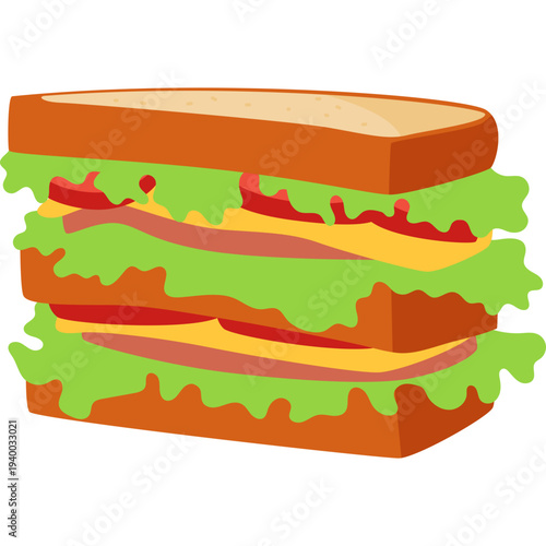 Sandwich Vector Illustration