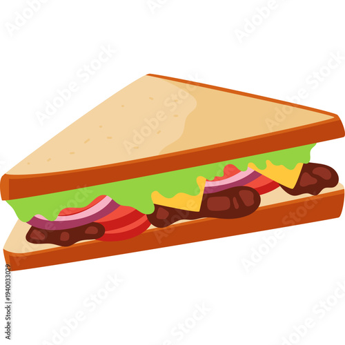 Sandwich Vector Illustration