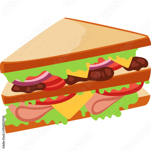 Sandwich Vector Illustration