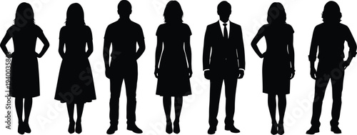 Black silhouette of male basketball players, dunking, shooting, dribbling, jumping in action poses, isolated on white background, vector illustration art.