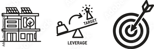 Real Estate Property and Investment Icons