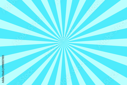 水色の集中線　背景デザイン